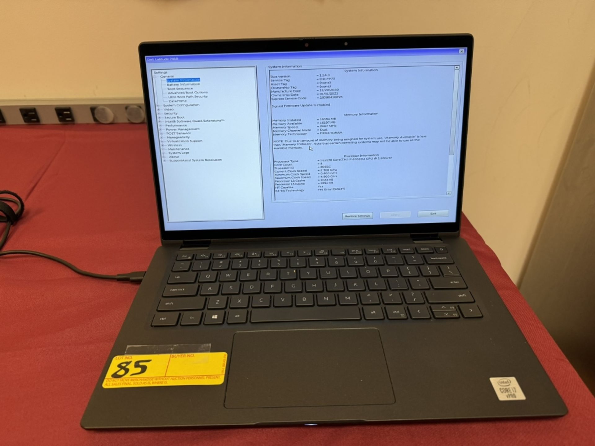 Dell Latitude 7410, i7 10th, 16GB RAM, 512GB SSD - Bild 12 aus 16