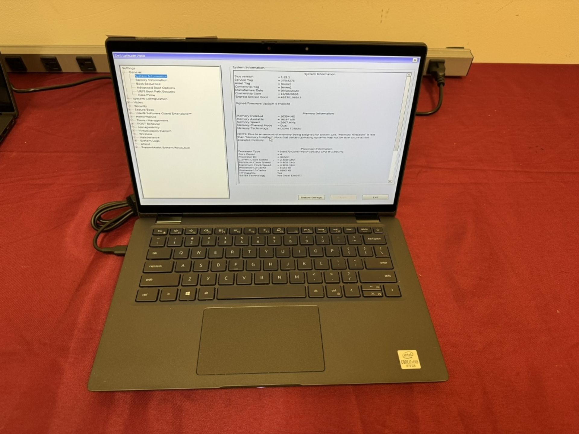 Dell Latitude 7410 , i7 10th, 16GB RAM, 512GB SSD - Image 2 of 6