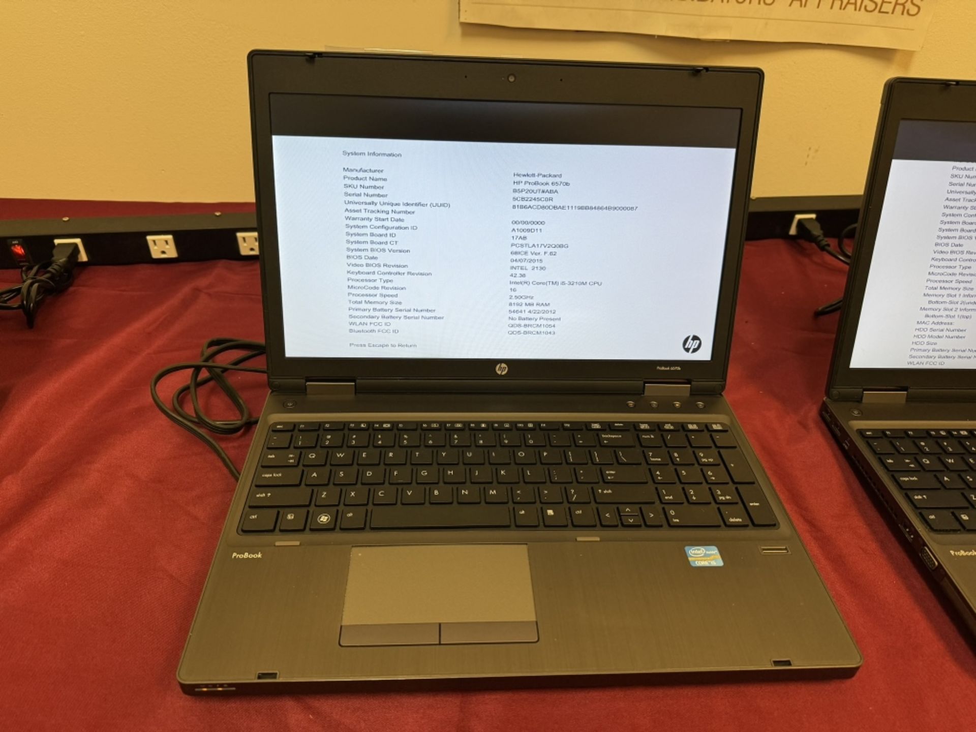 HP ProBook 6570b Laptop Core i5 8GB 250GB - Image 2 of 8