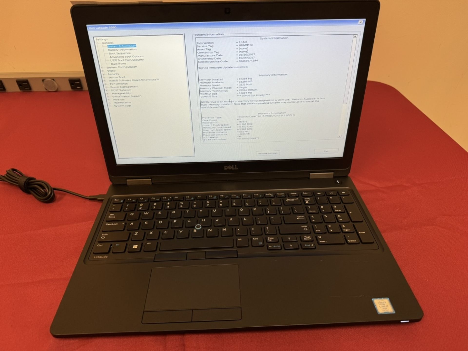 DELL LATITUDE 5580 CORE i7-7th 16GB RAM 512 SSD - Image 2 of 6