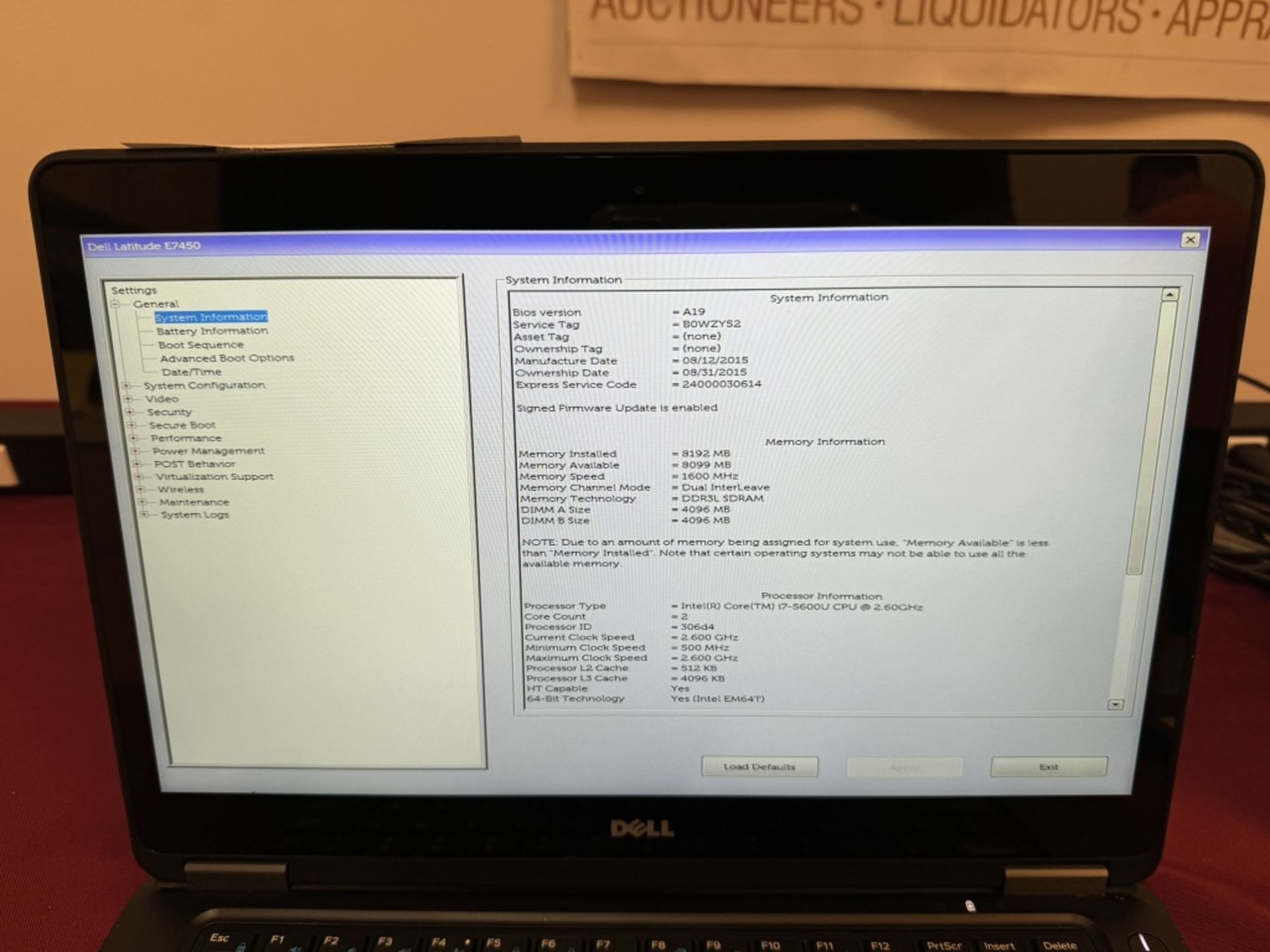 Dell Latitude E7450 14" Core i7,8GB RAM 128GB SSD - Image 3 of 12