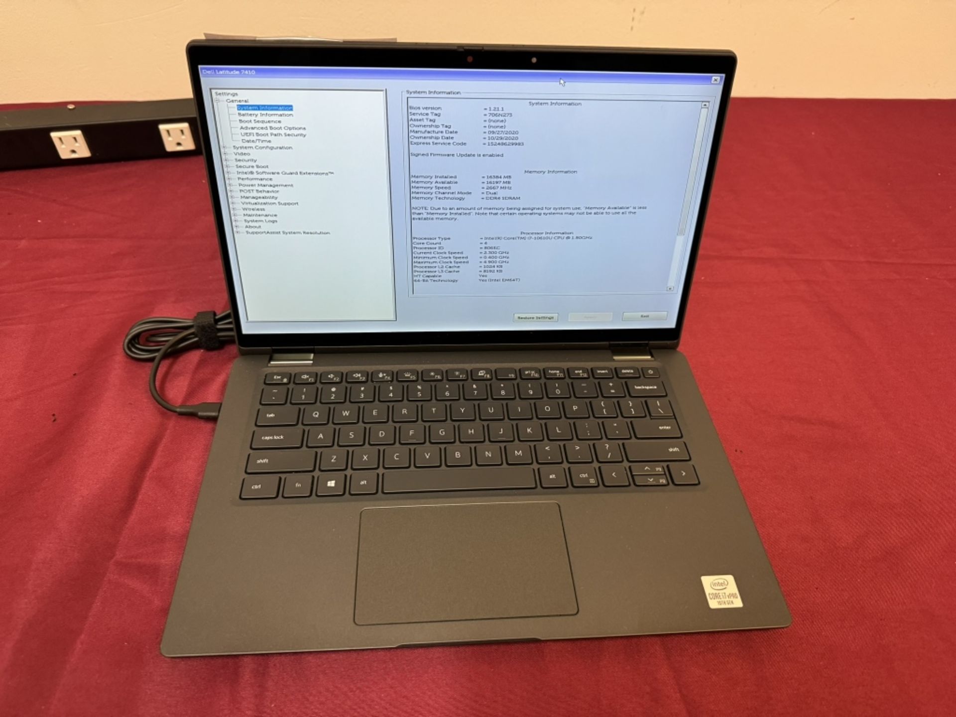 Dell Latitude 7410, i7 10th, 16GB RAM, 512GB SSD - Image 2 of 6