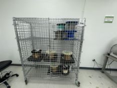 STOCK PICKER SECURITY CART WITH CONTENTS