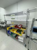 METRO RACK ON CASTERS WITH CONTENTS