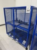 METAL SECURITY CAGE ON CASTERS