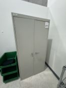 METAL STORAGE CABINET (2) DOORS