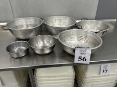 LOT CONSISTING OF (6) ASSORTED STRAINERS