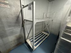 ALUMINUM ROLLING CART IN COOLER