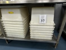 LARGE PLASTIC BINS, 16.6 GALLONS