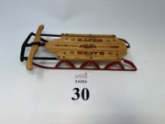 MINIATURE FLEXIBLE FLYER RACER