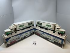 1993 HESS CAR CARRIER WITH PORSCHE, NEW IN BOX