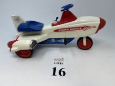 XONEX 1:3 SCALE DIECAST ATOMIC MISSILE PEDAL CAR