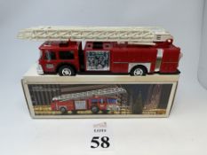 HESS FIRE TRUCK BANK, NEW IN BOX