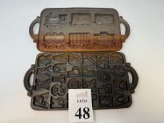 VINTAGE CAST IRON COOKIE TRAYS 14