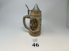 BUDWEISER STEIN, D SERIES, 9.5