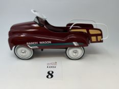 XONEX 1:3 SCALE DIECAST RANCH WAGON PEDAL CAR NOB