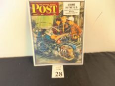SATURDAY EVENING POST METAL PRINT