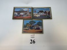 FRAMED POSTCARD SIZE PRINTS BY STAN CLINE