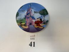 EURO DISNEY PLATE 1992, 9.25