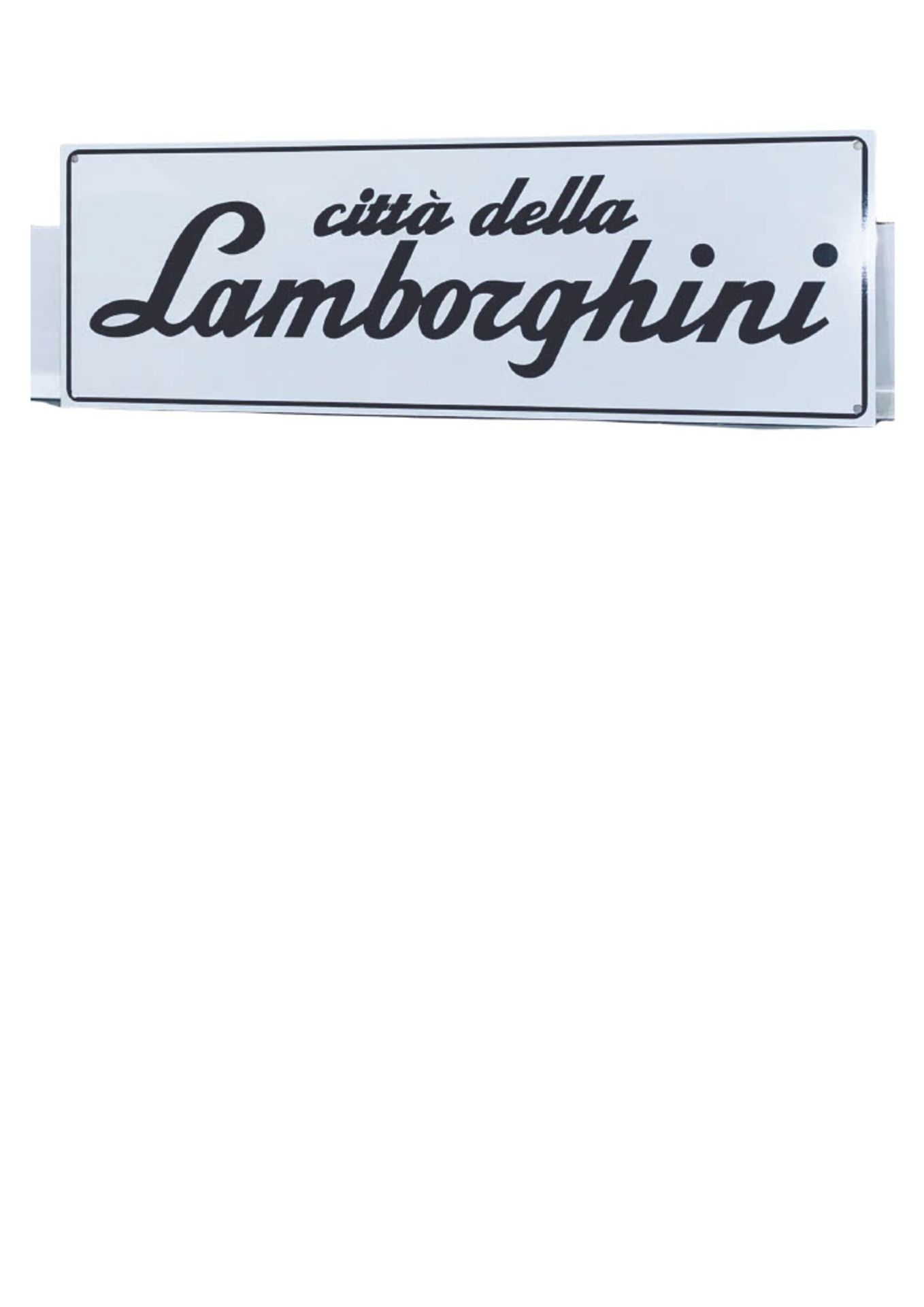 Lamborghini Aluminum Garage Display Sign - Image 2 of 2