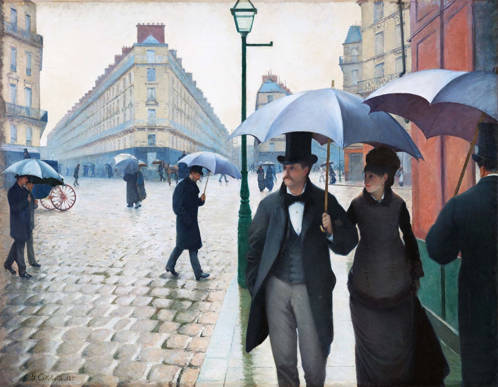 Gustave Caillebotte "Paris" Offset Lithograph