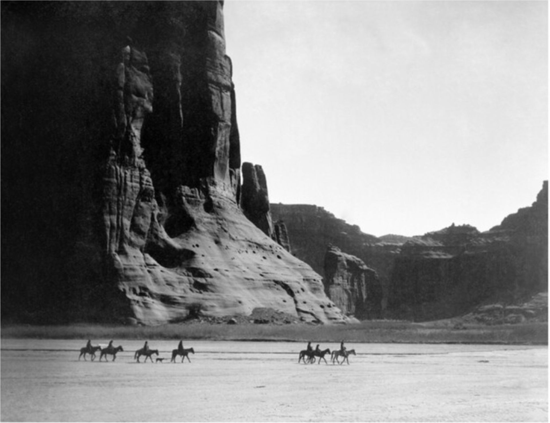 Edward S. Curtis "Navajo Rider in Canyon de Chelly, 1904" Print