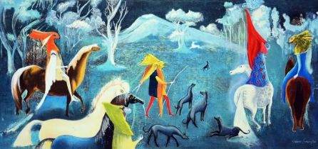 Leonora Carrington "Figuras Frntasticas a Caballo" Print