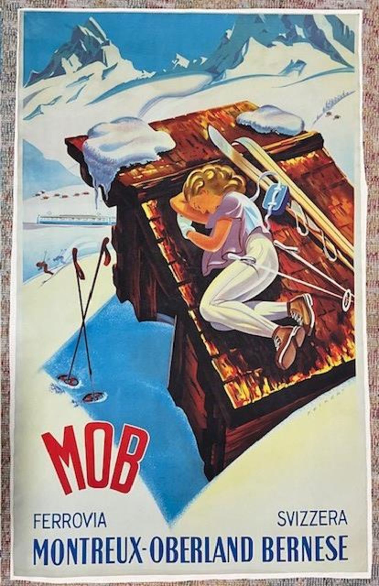 MARTIN PEIKERT MOB Swiss Ski Poster