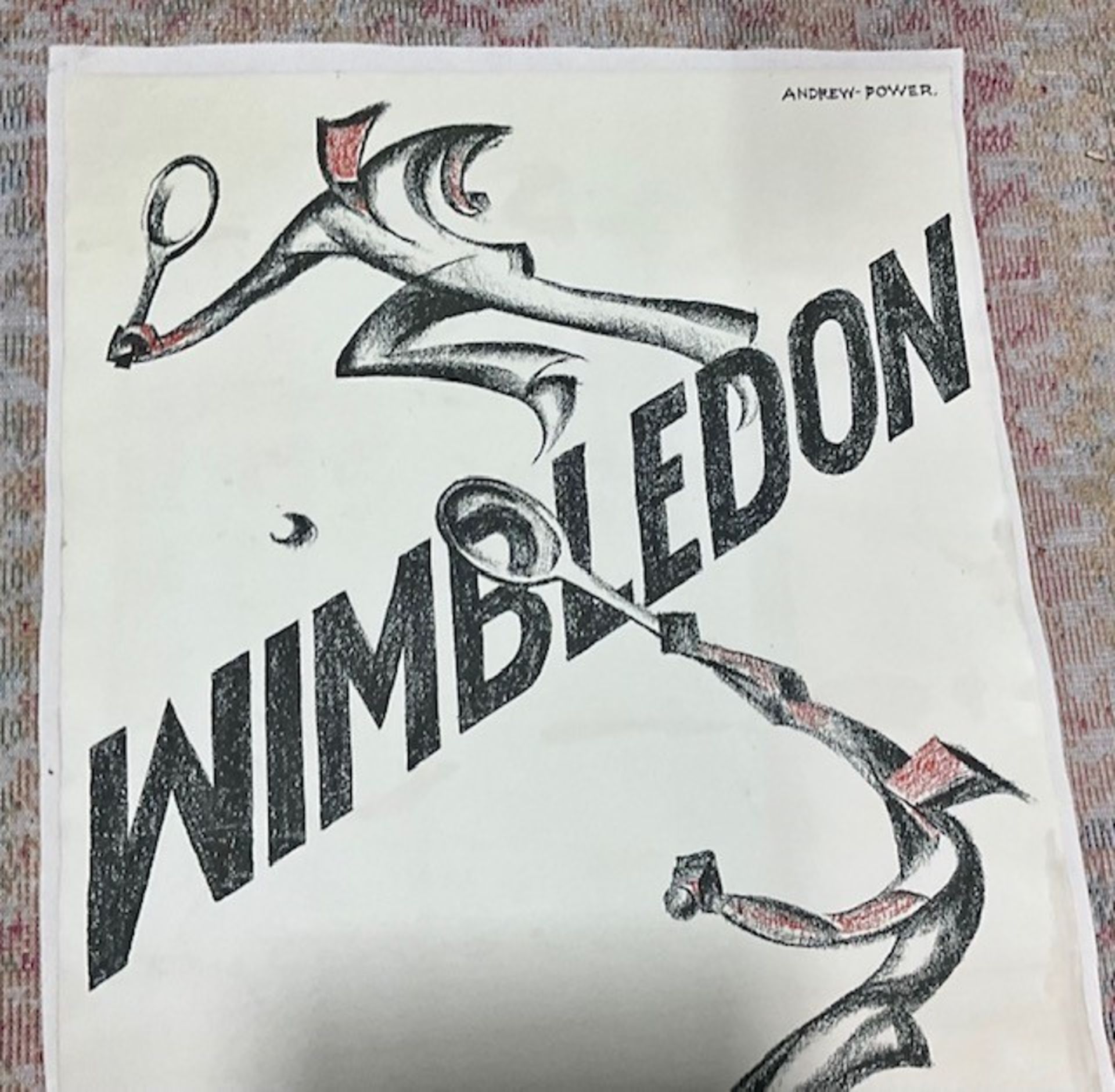 Wimbledon Tennis Poster - Image 5 of 7