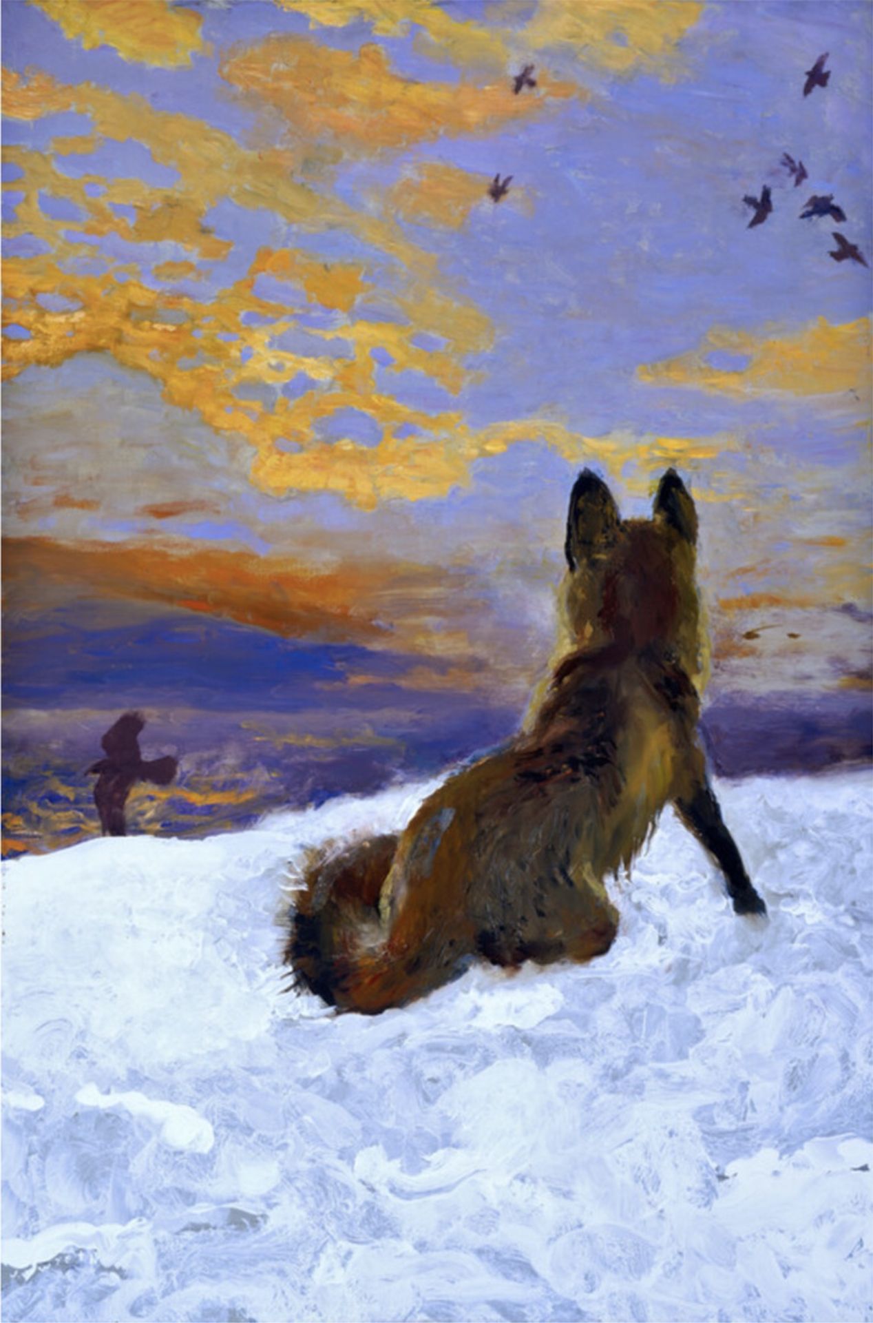 Jamie Wyeth "Island Fox, 2013" Offset Lithograph