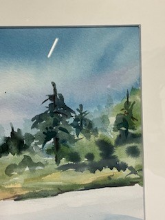 Fairfield Porter “Landscape Study&rdquo; Watercolor on Paper - Image 6 of 8