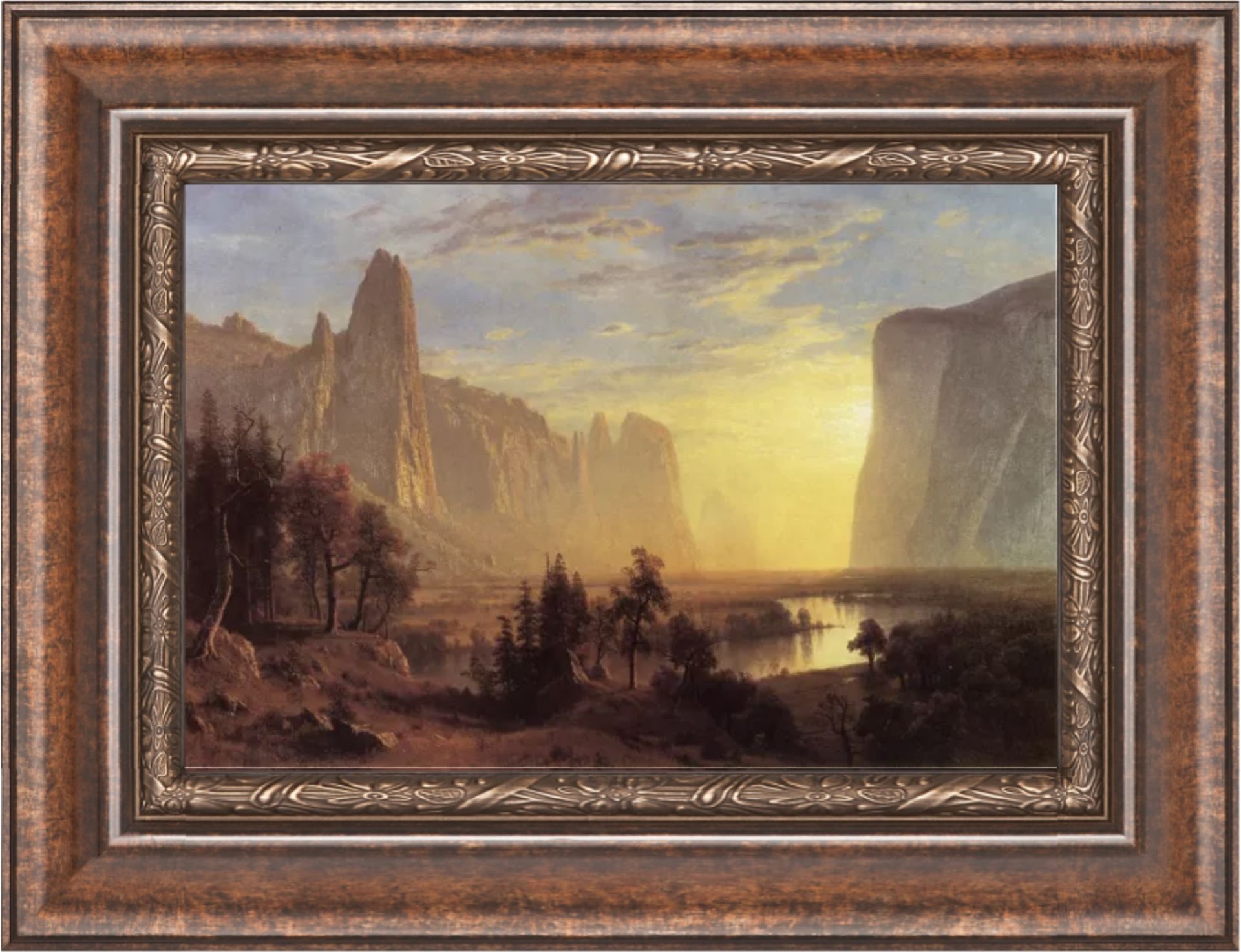 Albert Bierstadt "Yosemite Valley" Oil Painting