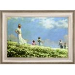 Charles Curran "Summer" Oil Painting