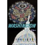 David Klein "Washington" TWA Travel Poster