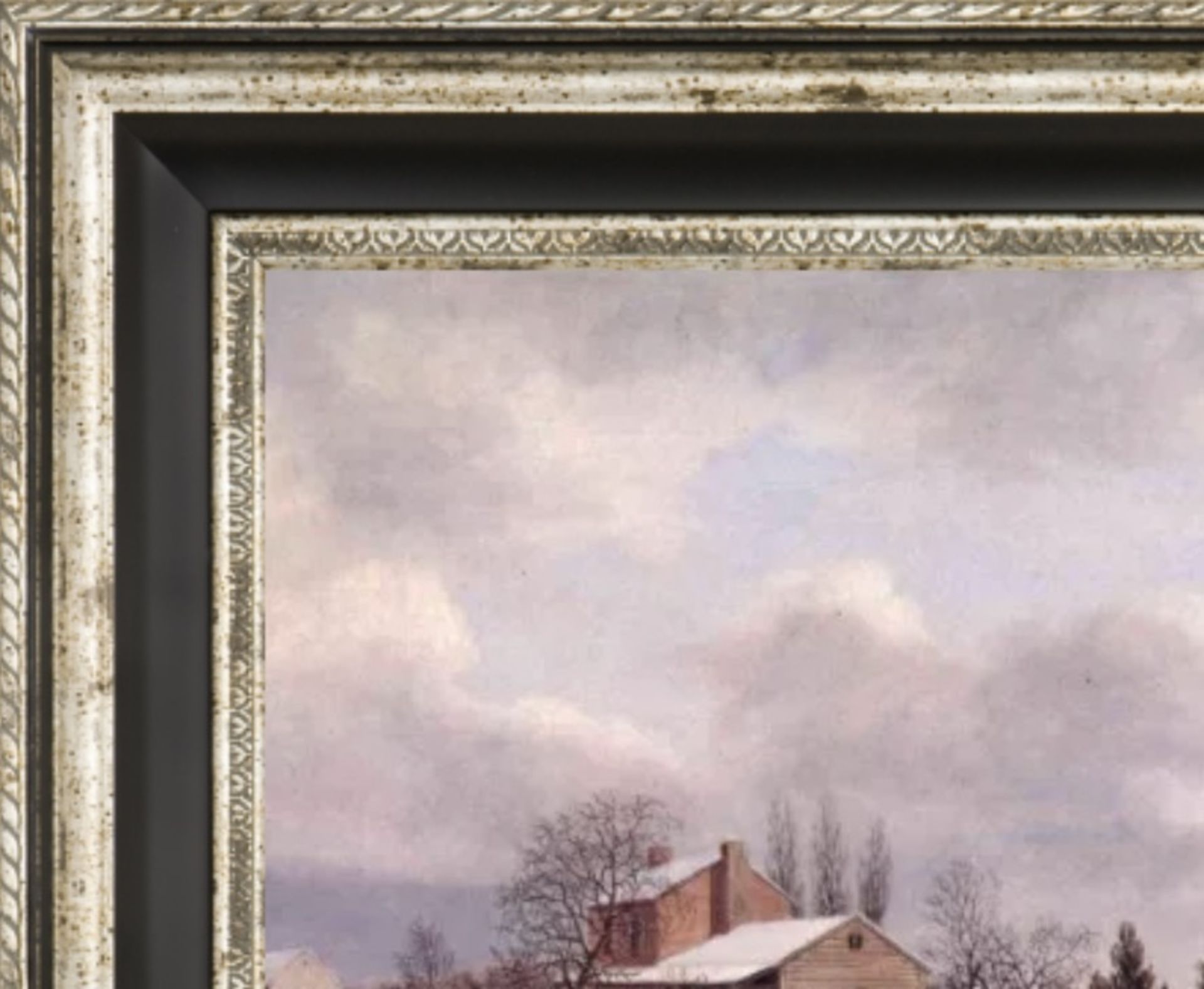 Thomas Birch "Pennsylvania Winter Scene" Painting - Image 5 of 5