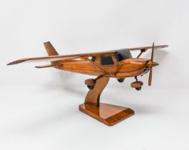 Cessna 150 Wooden Scale Desk Model