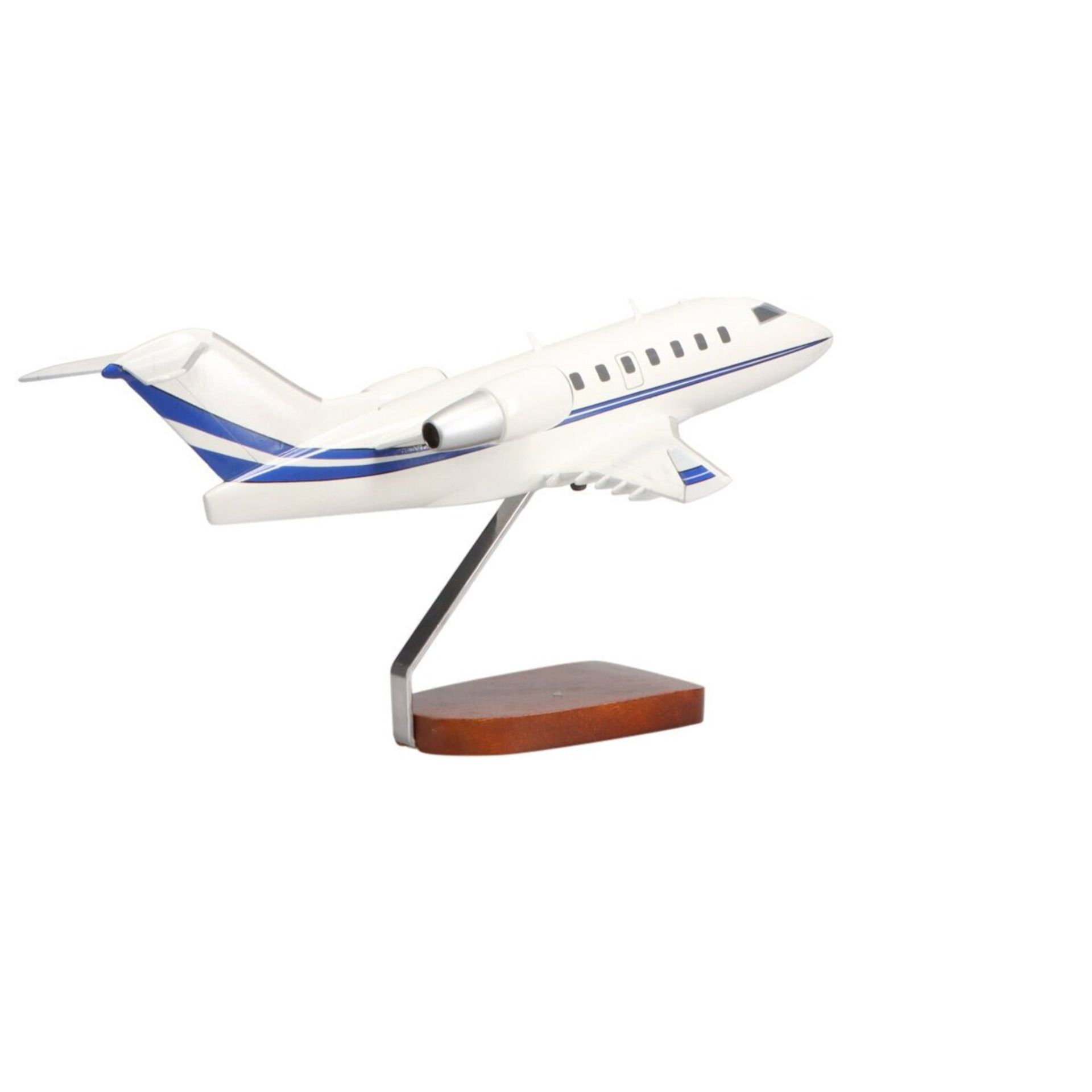 Bombardier Challenger 600 Wooden Scale Desk Model Display - Image 4 of 4