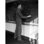 Robert Oppenheimer "Chalk, Black Board" Photo Print