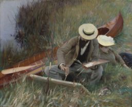 John Singer Sargent "Out of Doors Study, 1889" Offset Lithograph