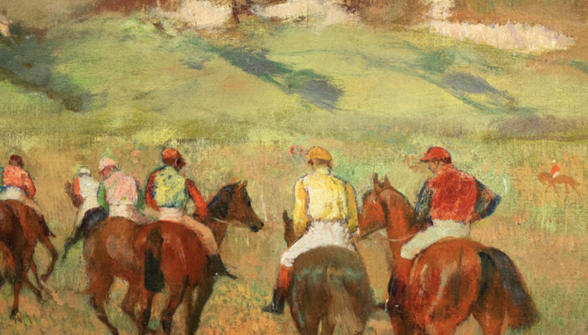 Edgar Degas "Jockeys on Horseback, Distant Hills" Wallpaper - Image 6 of 6