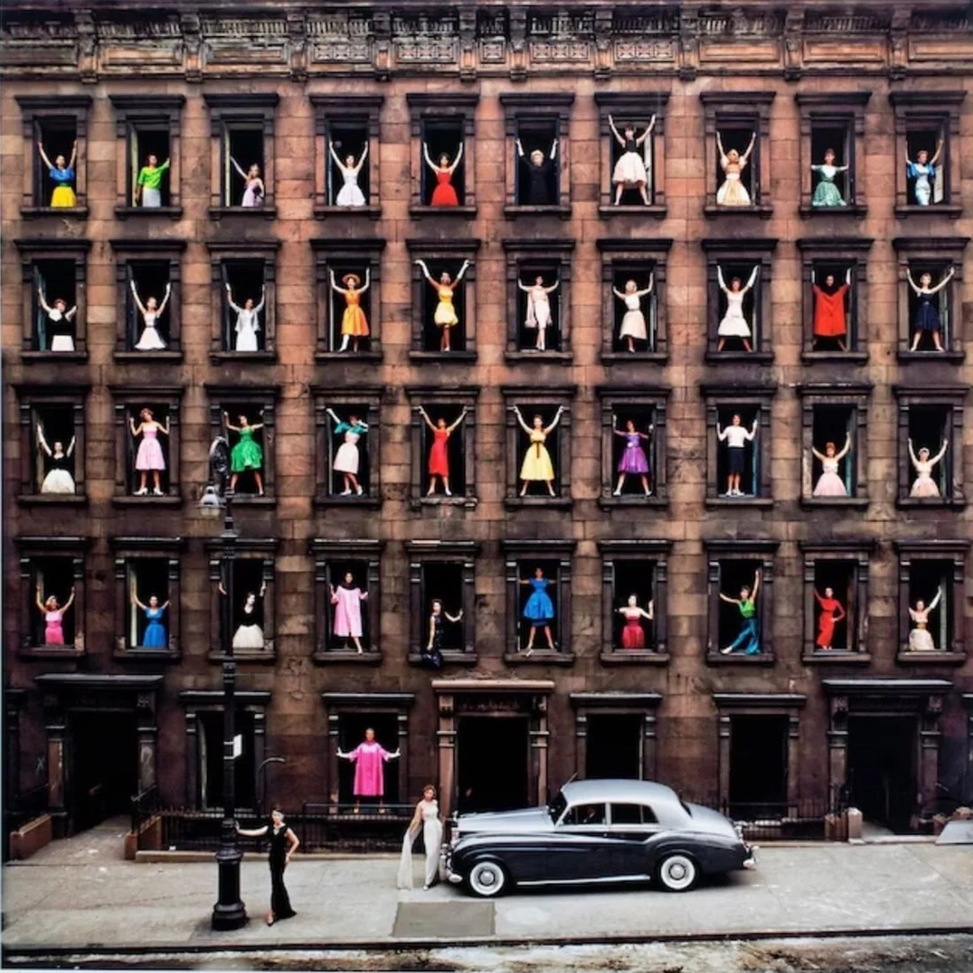 Ormond Gigli "Models in Windows, 1960" Offset Lithograph
