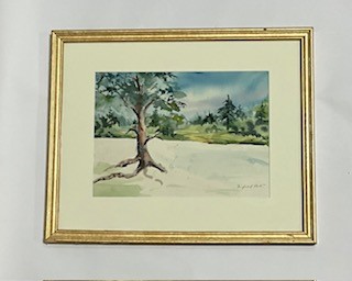 Fairfield Porter “Landscape Study&rdquo; Watercolor on Paper