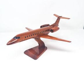 Embraer ERJ135 Wooden Scale Desk DIsplay