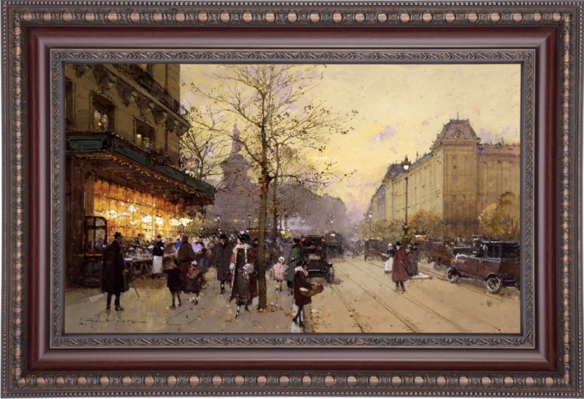 Eugene Galien Laloue "Place de la Republique" Oil Painting