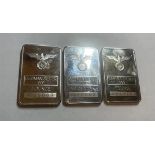 Deutsche Reichsbank Silver Bars (3)
