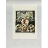 After Jackson Pollock Stamped Hand Numbered Lithograph Print