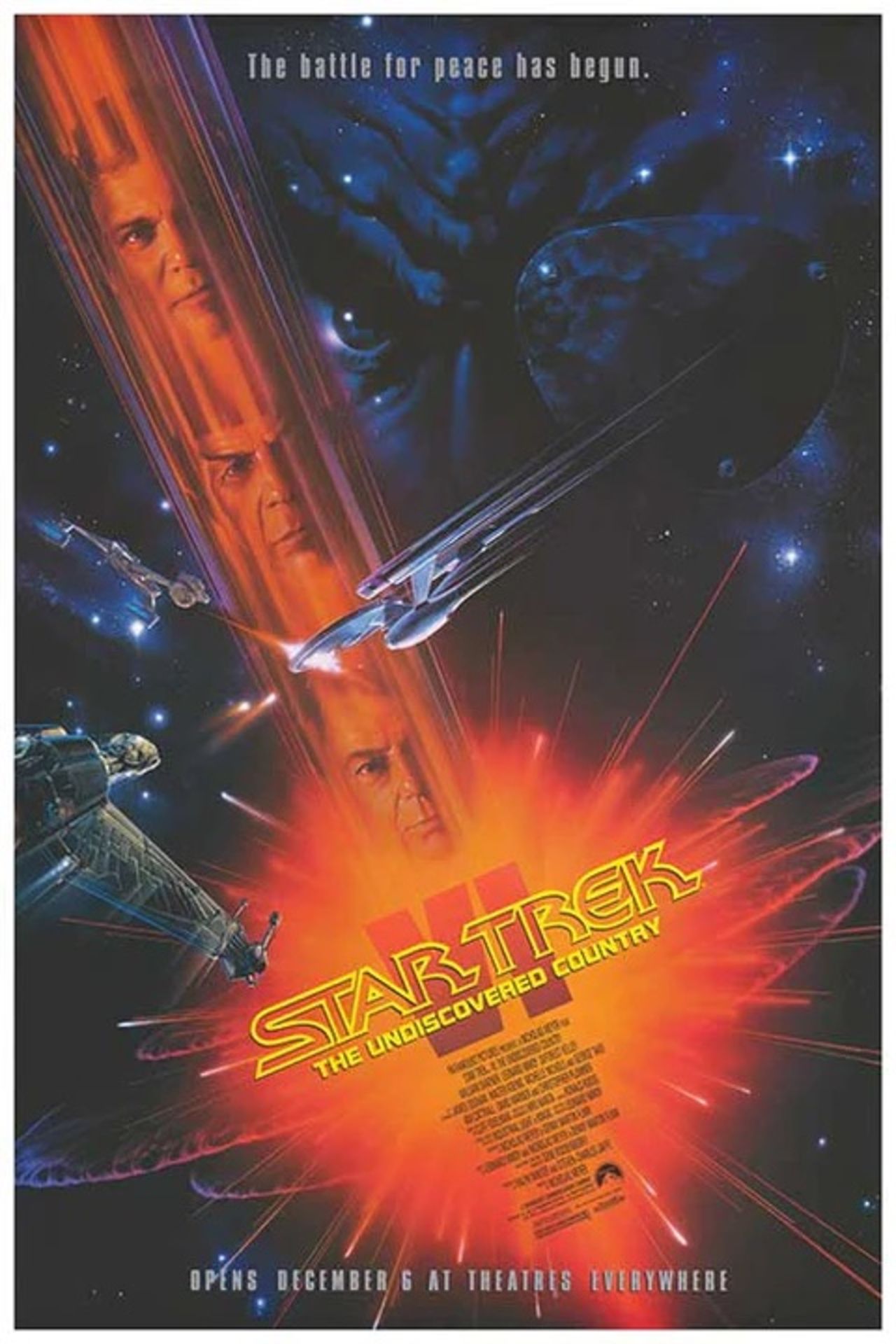 Star Trek VI "The Undiscovered Country, 1991" Movie Poster