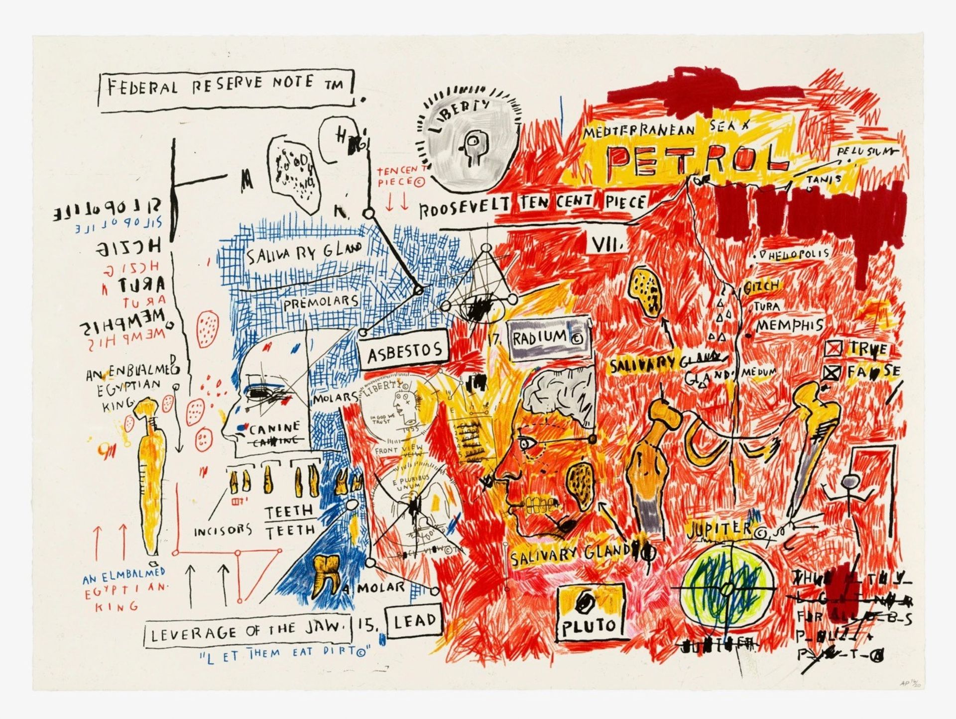 AFTER JEAN-MICHEL BASQUIAT (1960-1988) Liberty