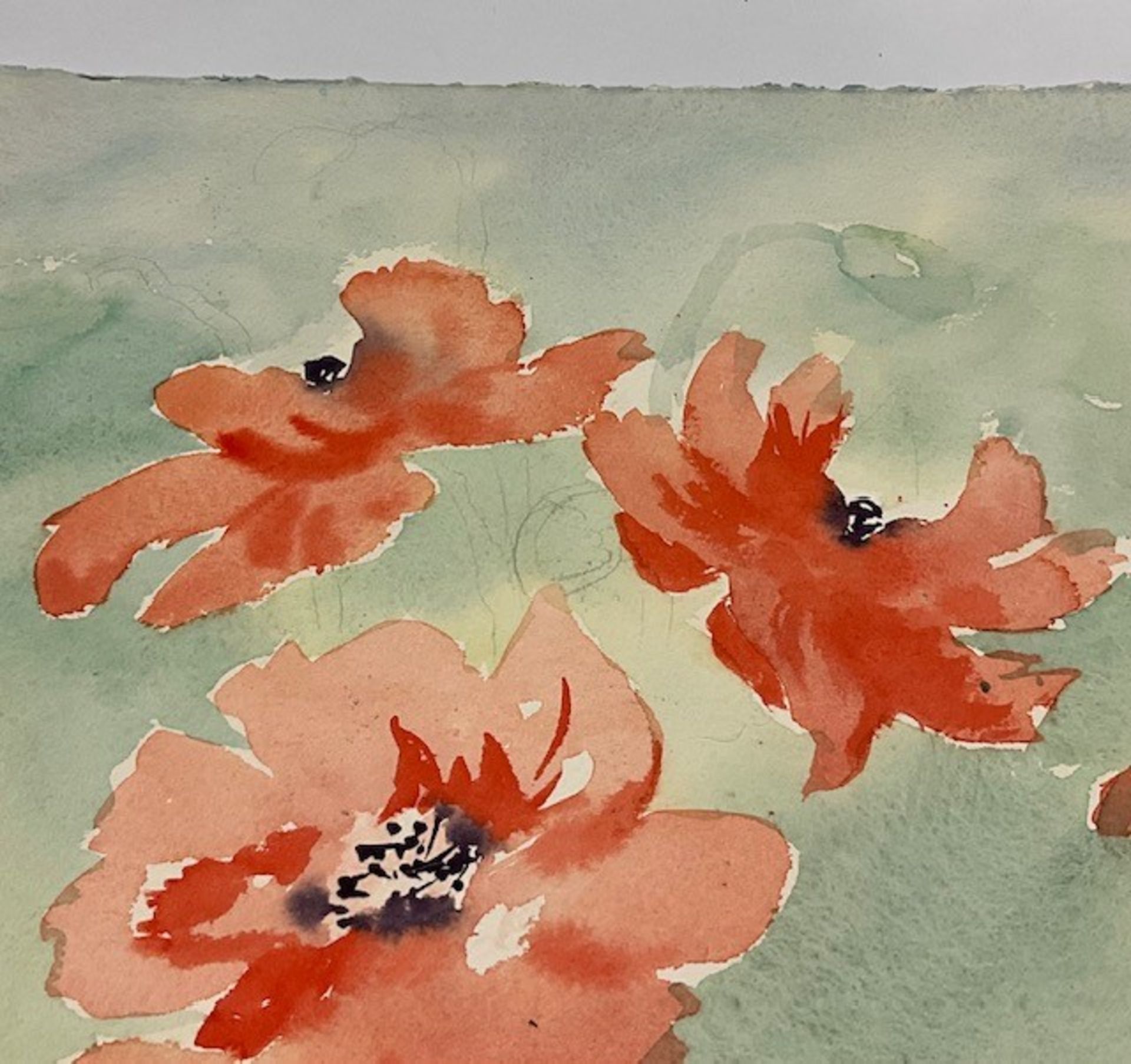 Sally Michel Avery UNTITLED Watercolor - Image 6 of 9