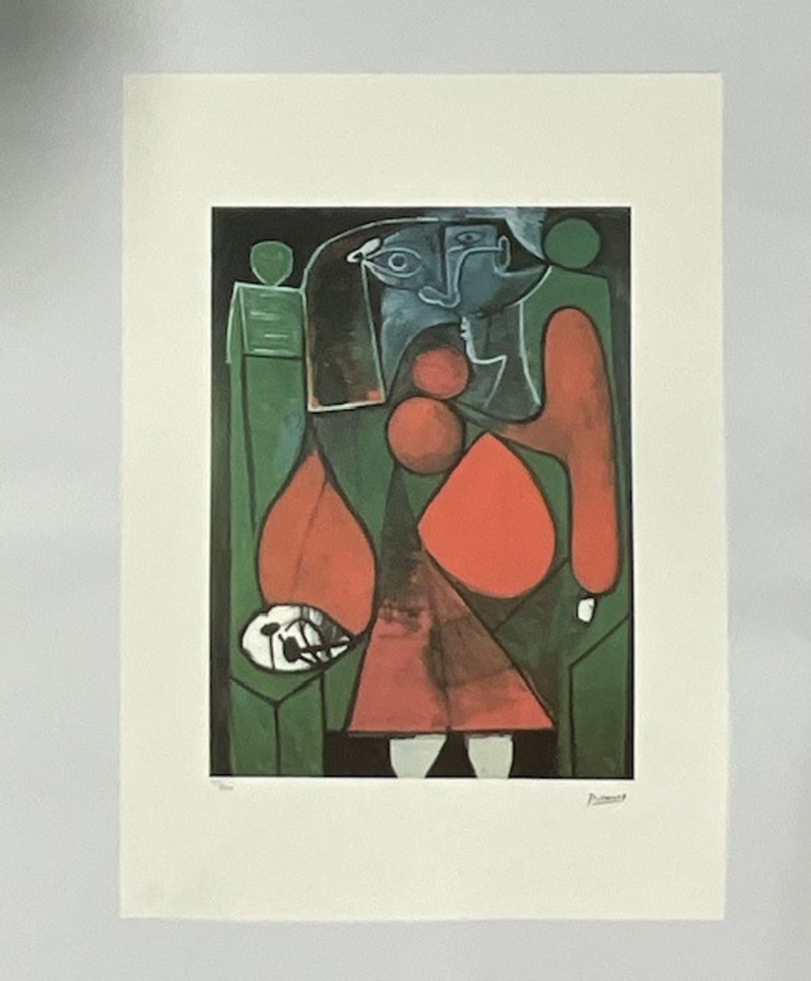 After Pablo Picasso Stamped Hand Numbered Lithograph Print - Bild 2 aus 8